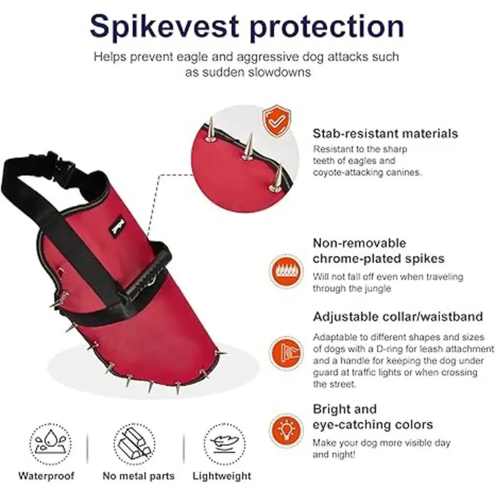 NEW Petbetf  Red Anti Hawk Anti Wolf Protective Vest  MEDIUM Reflective Handle